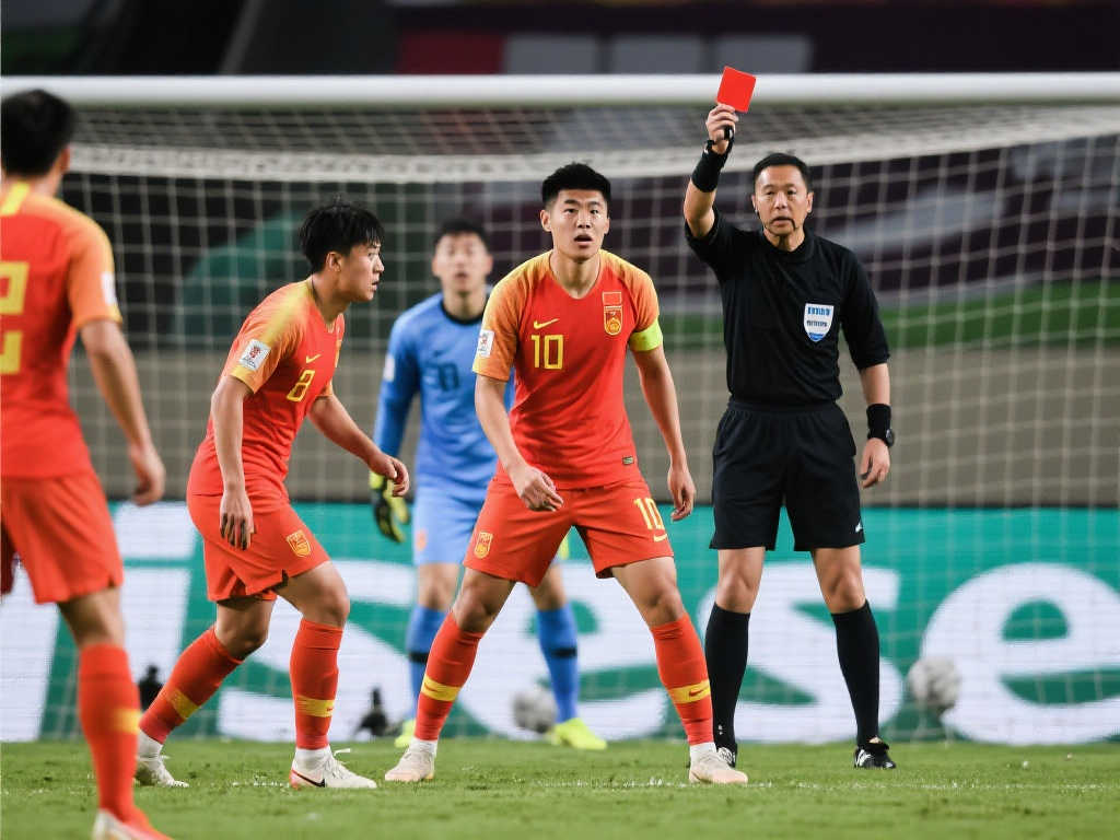 蒋圣龙：国足开局占优，减员后被迫全力防守